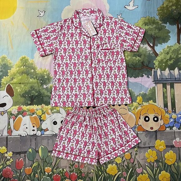 Roller Rabbit Cute Monkey Pajamas Set - Picture 1 of 6